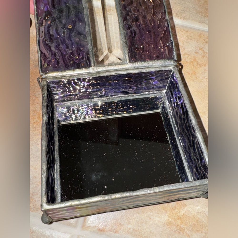 Iridescent Stained Glass Trinket Box✨ - Picture 5 of 16